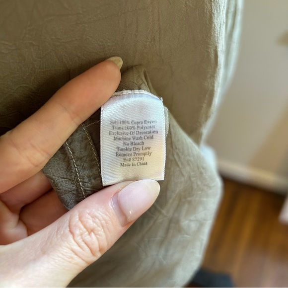 Johnny Was gray embroidered tunic top - Picture 4 of 6